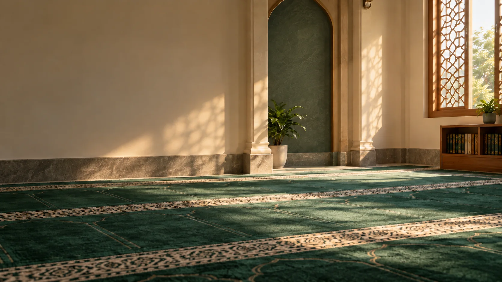 Interior Musholla Baiturrahman Condet